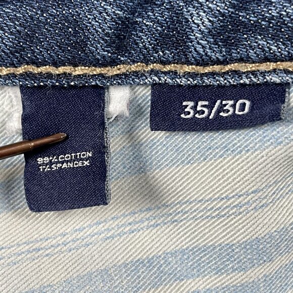 Bonobos Jeans Mens 35x30 Medium Wash Straight Leg Denim - Picture 5 of 9